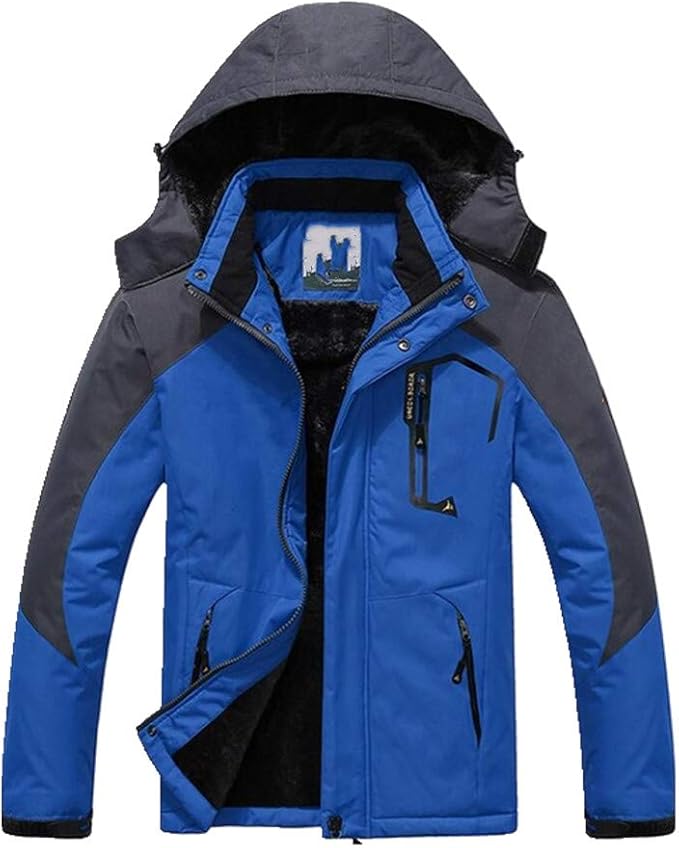 Große Größe L~5XL 6XL Winterjacke Herren Wasserdicht Kapuze Herren ...