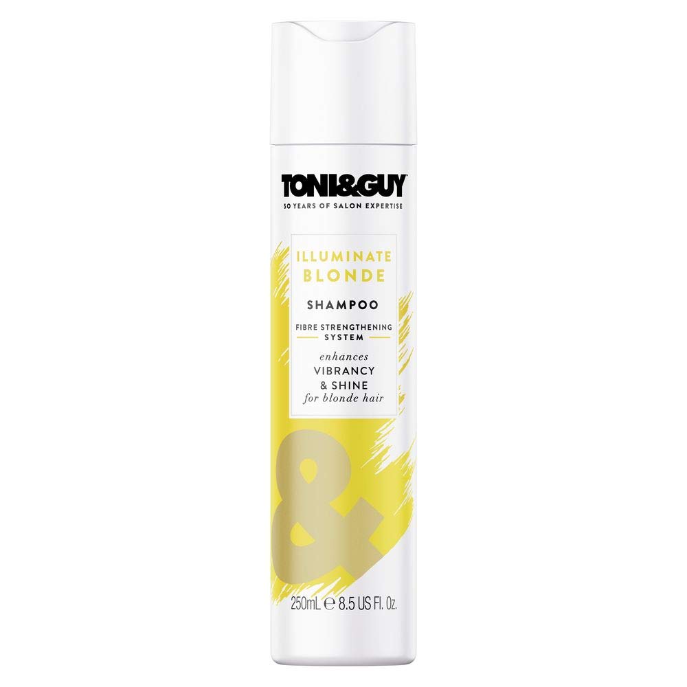 Toni & Guy Illuminate Blonde Shampoo to Enhance Shine for Coloured, Highlights and Natural Blonde Hair, 250ml