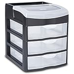 Sterilite 20639004 3 Drawer Clearview Desktop Unit
