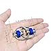SENQIAO Flippy Chain Fidget Toy with Durable Rust Resistant Rings and Chain Parts Perfect Device (Blue+Orange)