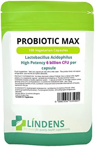 Probiotic Good Bacteria + FOS Double Pack 200 Capsules Acidophilus with Prebiotic