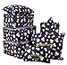 7 Packing Bags Travel Cubes Luggage Organizers Suitcase Storage Clothes Shoes Underwear Bags Set Pack Navy Flower