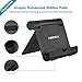 Aibocn Upgraded Multi-Angle Aluminum Stand for Tablets Smartphones and E-Readers Compatible with iPhone iPad Air iPod Samsung Galaxy/Tab HTC Google Nexus LG OnePlus and More, Black