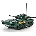 DAHONPA BMP-1 Infantry Fighting Vehicle Army Building Block(738 PCS),WW2 Military Historical Collection Model with 2 Soldier Figures,Toys Gifts for Kid and Adult.
