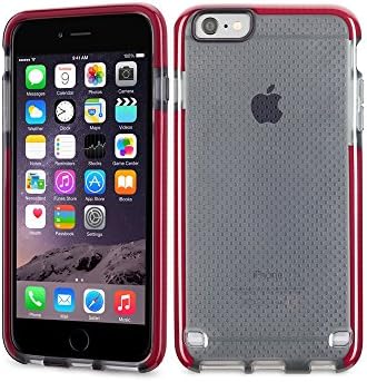 iPhone 6s Case,Aromaer Protective Slim Anti-Scratch Clear Transparent Cases with Mesh Design Non-slip Cover for Apple iPhone 6s/6-Smoky Gray