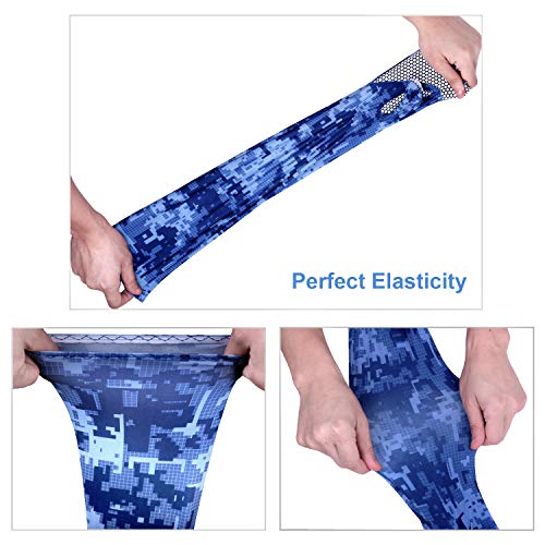 image for EXski UV Protection Cycling Sleeves - Cooling Sunblock Sunscreen Long 