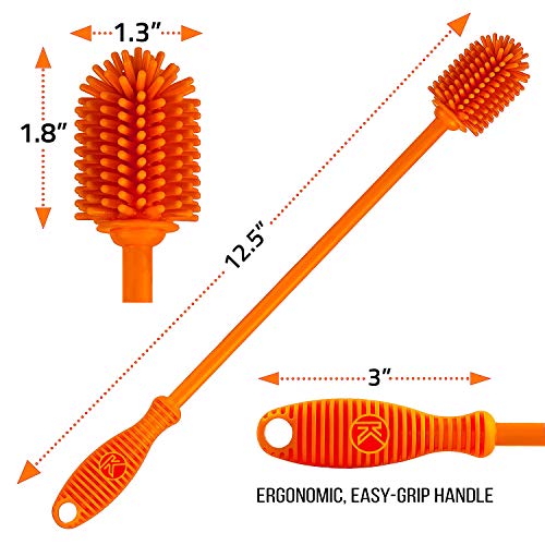 2 Silicone+Bottle+Cleaning+Brush+Antibacterial