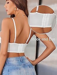 Avidlove White Lace Tank Top for Women Y2k