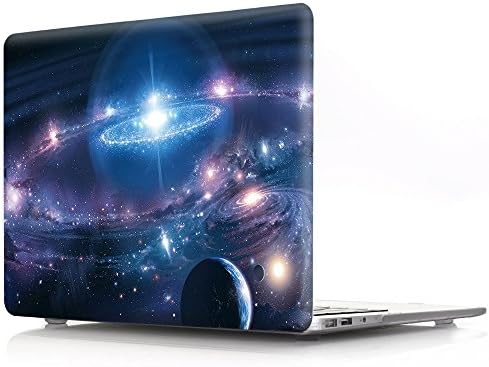 Allytech Macbook Air 11 Case, Galaxy Series Pattern Matte Hard Shell Plastic Cover Snap on Protective Case for Apple Mac Air 11.6" fits Model A1370 / A1465, Vortex star