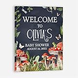 Personalized Mushroom Baby Shower Welcome
