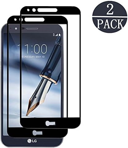 [2 Pack] LG Stylo 3 Screen Protector,Linboll Tempered Glass Full Coverage HD Ultra Clear Film Edge to Edge Protection Shield Screen Protector for LG Stylo 3 / LG Stylus 3/ LG LS777 [5.7 Inch] Black