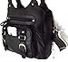 Roma Leathers Black Leather Pistol Concealment Shoulder Bag (Black)