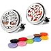 2PCS Aromatherapy Essential Oil Stainless Steel Car Diffuser Vent Clip
