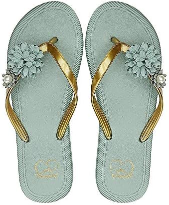ABTOP Women's Flip-Flops with Arch Support Soft Summer Sandals Light Weight Beach Slippers