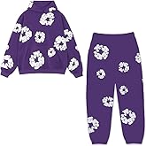 2 PCS Graphic Hoodies Vintage Printed Hoodie Sweatshirt Casual Oversized Long Sleeve Streetwear Hooded Pullover Z/Q