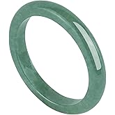 Natural Jade Ring for Women,Good Luck Jewelry Natural Green Jade Ring for Women with Gift Box