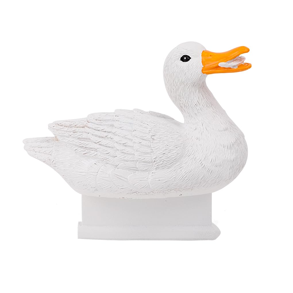 FineInno Floating Resin Duck Figurine Garden Decor Pond Statue Outdoor Ornament Accessories Float Duck Funny Craft Duck for Garden, Park, Pool, Pond