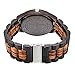 BYMAX Men Wood Watch Quartz, Fashion Handmade Wooden Wrist Watches Mens