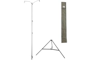 camping moon Stainless Steel Lantern Pile Driver Heavy Duty Height Adjustable with Tripod Stand and Storage Bag D-243