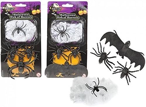 PMS 2ASST SPIDER AND BATS WITH WEB ON BLISTER CARD
