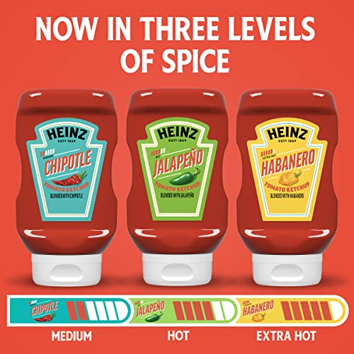 Heinz Jalapeno Tomato Ketchup Blended with Jalapeno (14 oz Bottle