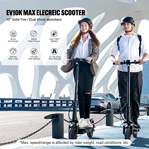 EVERCROSS EV10K MAX Electric Scooter, 540W Peak Motor & 25 Miles Range