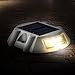 EcoCity Solar Lights LED Deck Driveway Light Dock Path Step Road Light (4 Pack)