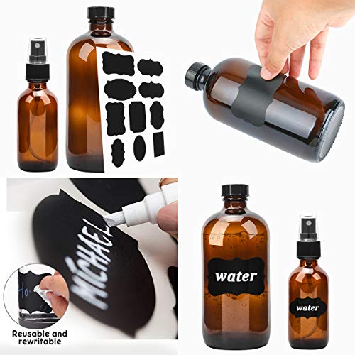 3 Glass+Spray+Bottle+ESARORA+Amber