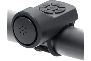 Gefemini Electric Bike Horn, Electronic Bell, 120DB Bike Horn for Adults, 4 Sound Modes Waterproof Horn for Bike, Loudest Bik