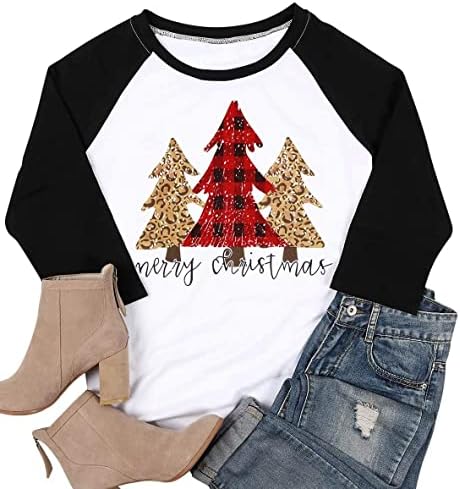 Xmas Top Tees Shirt (XXXL, Black 