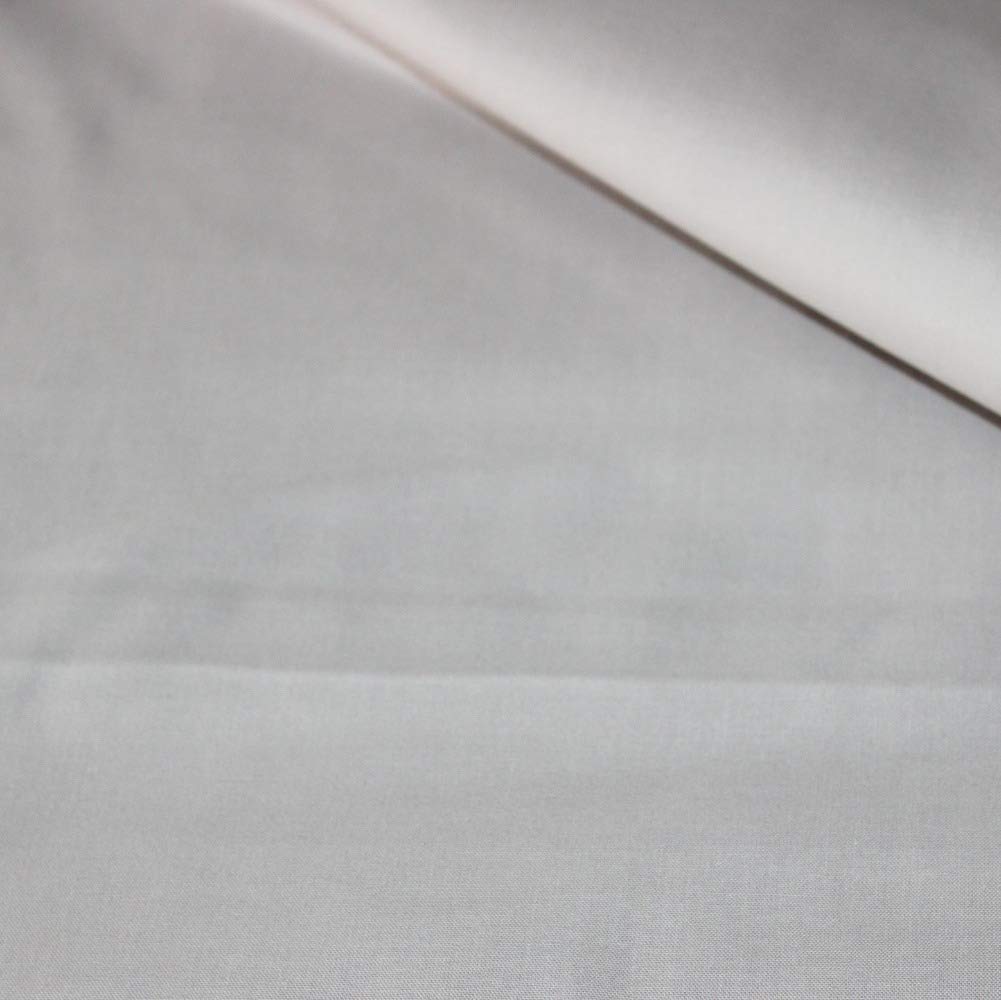 100% Cotton Plain Cotton Fabric Children's Fabric Sold by the Metre Craft Sewing Fabric (Light Grey/Dark Beige, 50 x 160 cm (13.98/m))