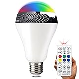 InaRock® Bluetooth Smart LED Light Bulb Speaker Dimmable Multicolored Color Changing LED Bedside Desk Lights Bar Sinks - Smartphone and IR Remote Controlled