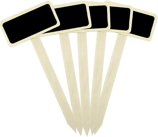 NATUCE 20 Pcs Etiquetas de Plantas de Madera, Marcadores de ...