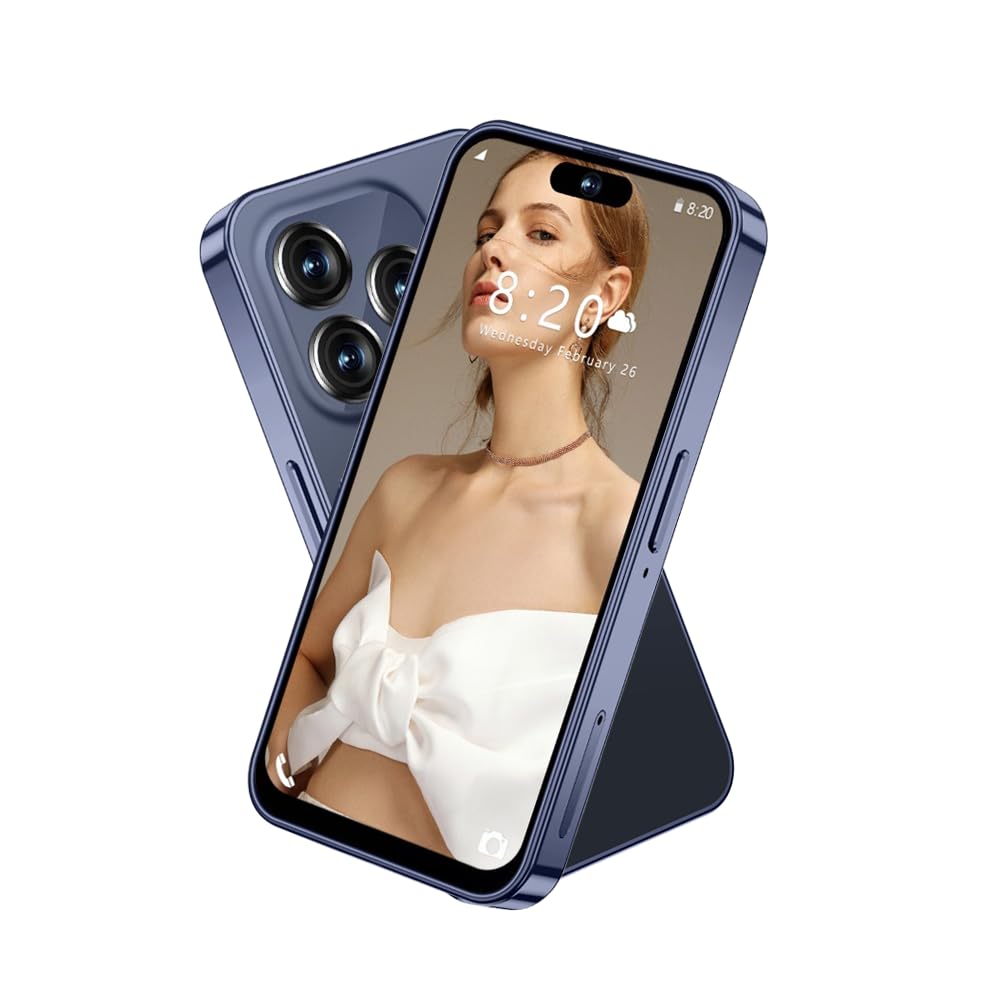 PrzSay mini Smartphone for Kids with 4.0 inch Small HD Screen, 3GB RAM+32GB ROM,4G Dual SIM,Android 10.0,WiFi,Bluetooth,FM,GPS Pocket Phone (Dark Blue)