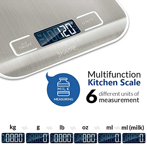 Kiaitre Food Scales Kitchen Digital Scale Rechargeable Scale Kitchen