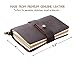 Leather Travel Journal, Handmade Travelers Notebook Refillable, Gift for Men & Women, Perfect to Write in, 3 Inserts/192 Pages Vintage Travel Diary, Pocket Size 5.2