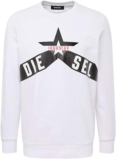 diesel hoodie white
