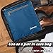 Gonex 60L Packable Travel Duffle Bag Foldable Duffel Bags for Luggage Gym Sports Camping Travelling Cycling Storage Shopping Water & Tear Resistant Deep Blue