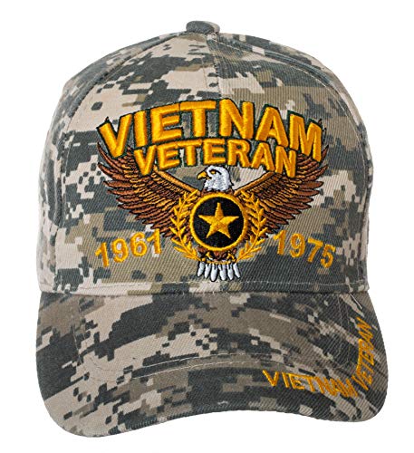 Military Cap Hat Vietnam Veteran Hat Army Marine Navy AIR Force  Coast Guard Embroidered Baseball Cap