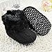 Voberry Baby Premium Soft Sole Anti-Slip Warm Winter Infant Prewalker Toddler Button Snow Boots (0-6months(11CM), Black)