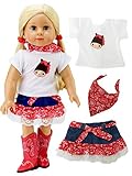Red Ranch Cowgirl Outfit | Fits 18