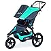 BOB Revolution PRO Jogging Stroller - Up to 75 Pounds - UPF 50+ Canopy - Easy Fold - Adjustable Handlebar with Hand Brake , Lagoon