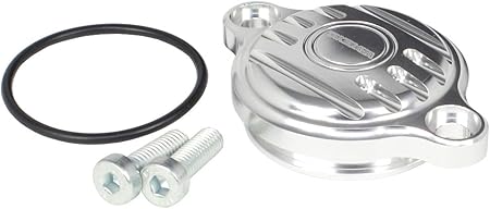 Amazon スペシャルパーツ武川 オイルフィルターカバー フィンタイプ シルバー スーパーカブ50 50プロ 110 110プロ 02 09 0008 オイルフィラーキャップ 車 バイク