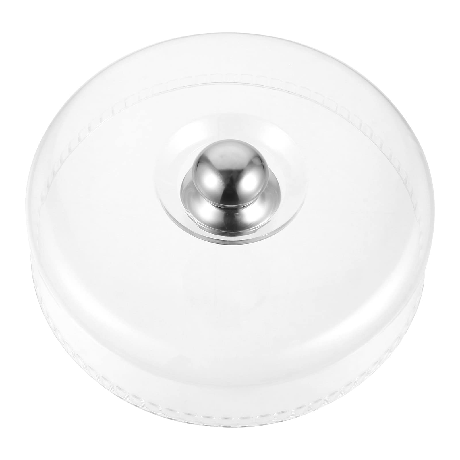 DOITOOL Cake Cover Transparent Dessert Lid Plastic Dome Cake Stand Cover Bakery Food Tent 11.02In Clear Dust Protector with Handle