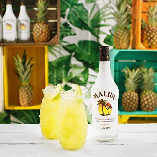 Malibu Caribbean Rum – Fruchtiger Likör auf Rum-Basis mit natürlichem Kokosaroma – Leichte Spirituose, ideal für… – Bild 2