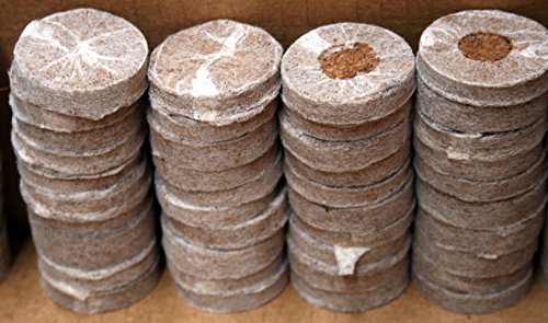 Coco Coir Grow Pellets/Grow Media 42 mm (1.65 in) - Value Pack Sizes (1,000) - NOT Jiffy-7 - Coco Coir not Coco Peat