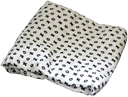 Bamboo Cotton Muslin Softest Swaddle Blanket XO Print by Loved Littles