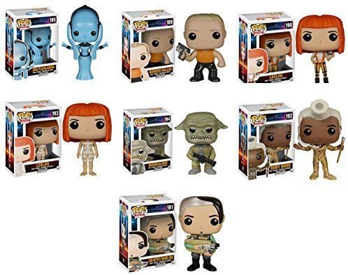 Funko The Fifth Element Leeloo, Ruby Rhod, Diva Plavalaguna, Korben Dallas, Straps Leeloo, Zorg and Mangalore POP! Vinyl Figures Set of 7 by Fifth Element