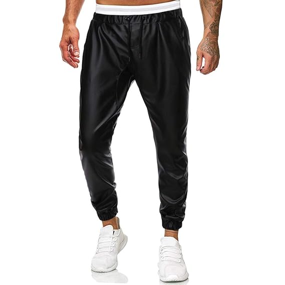 nike leather joggers