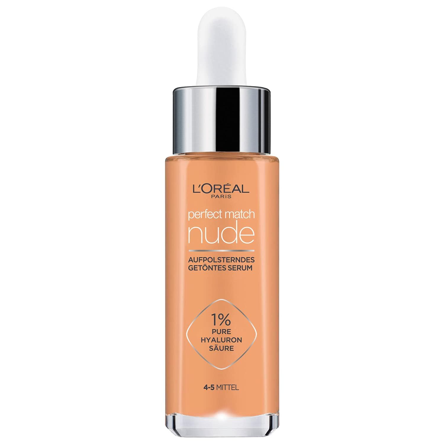 L'Oréal Paris Tinted Serum Nourishing Liquid Foundation with Hyaluronic Acid Perfect Match Tinted Serum No.4-5 Medium 1 x 30ml